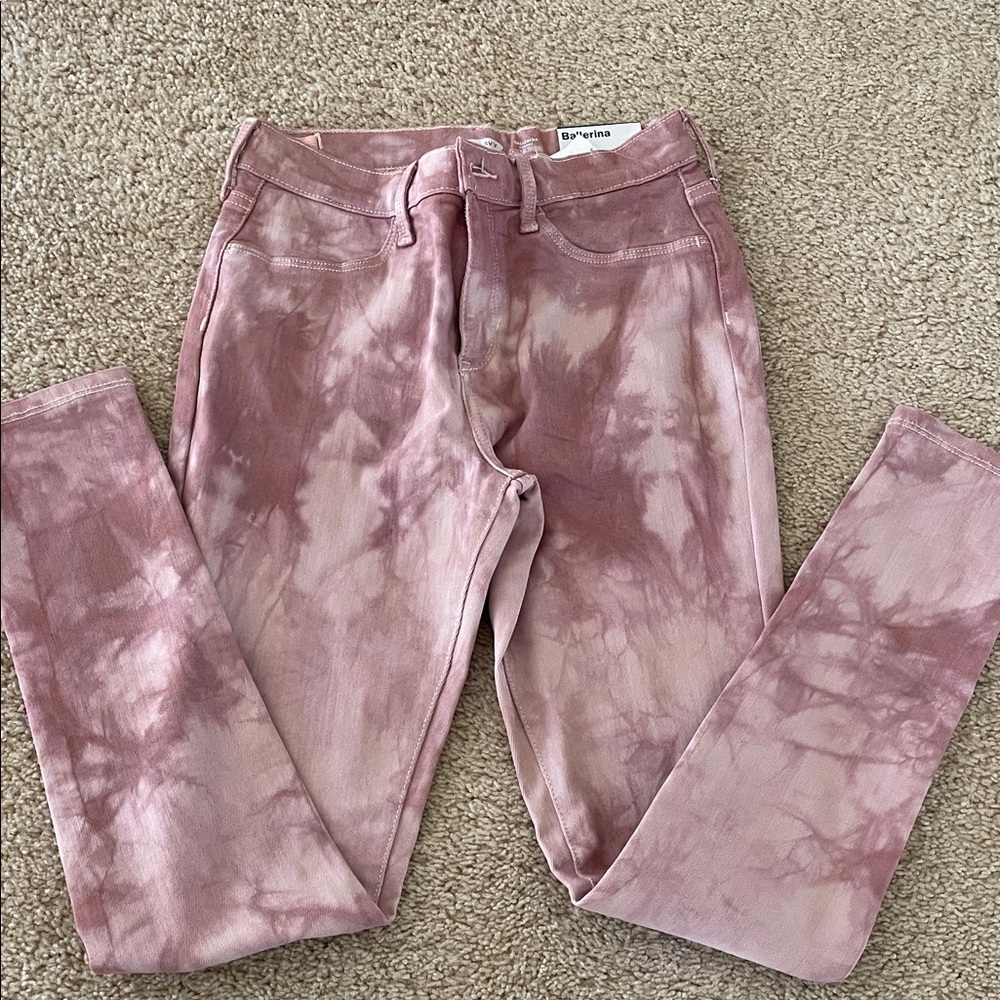 NWT Old Navy Pink Tie-Dye Skinny Jeans